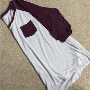 Maurice’s 3/4 sleeve baseball tee